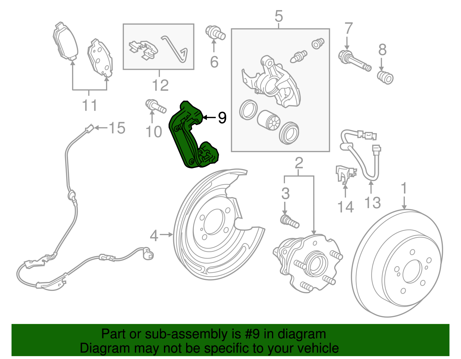 Caliper Mount - Scion (47821-12240)