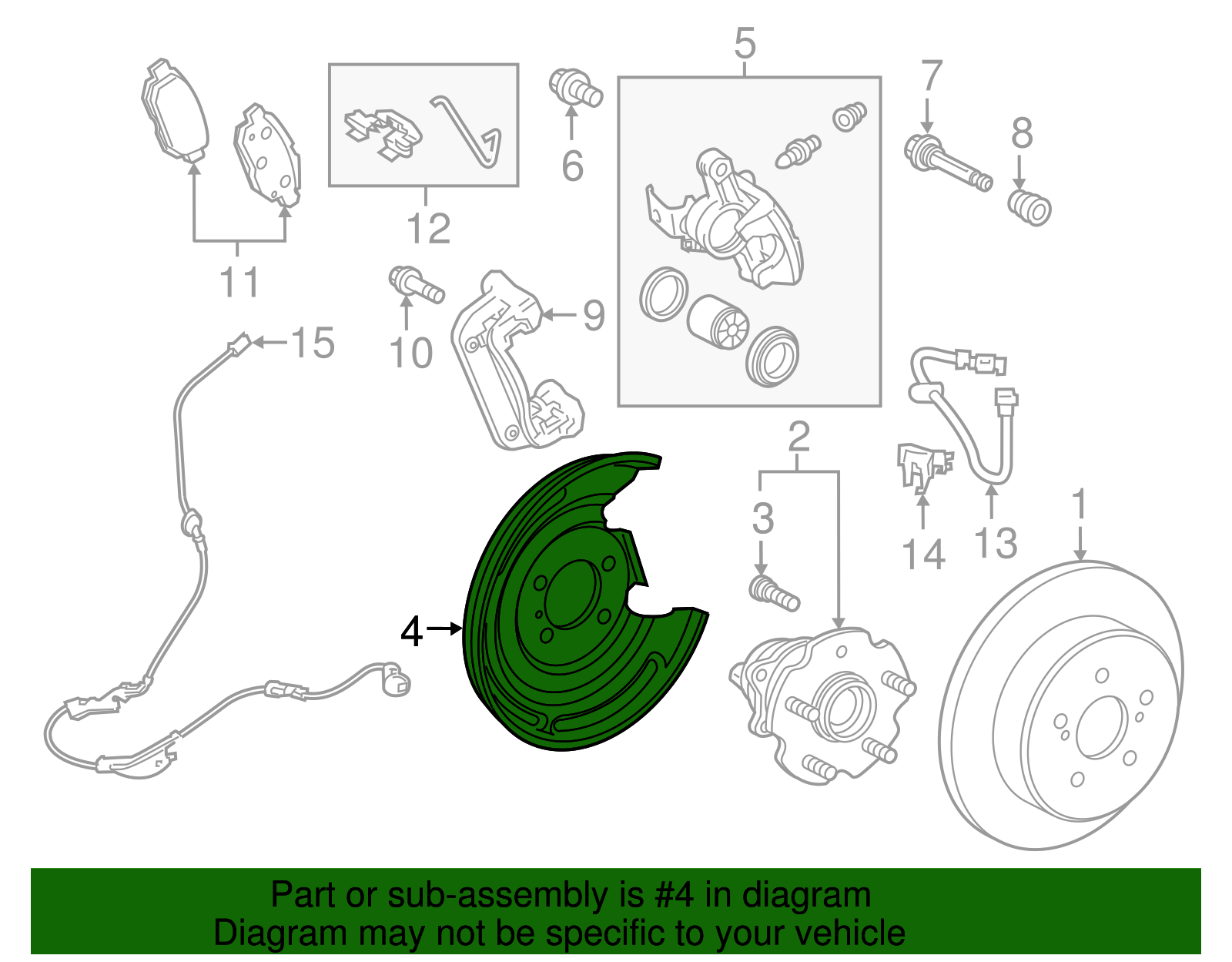 Backing Plate - Toyota (47882-12090)