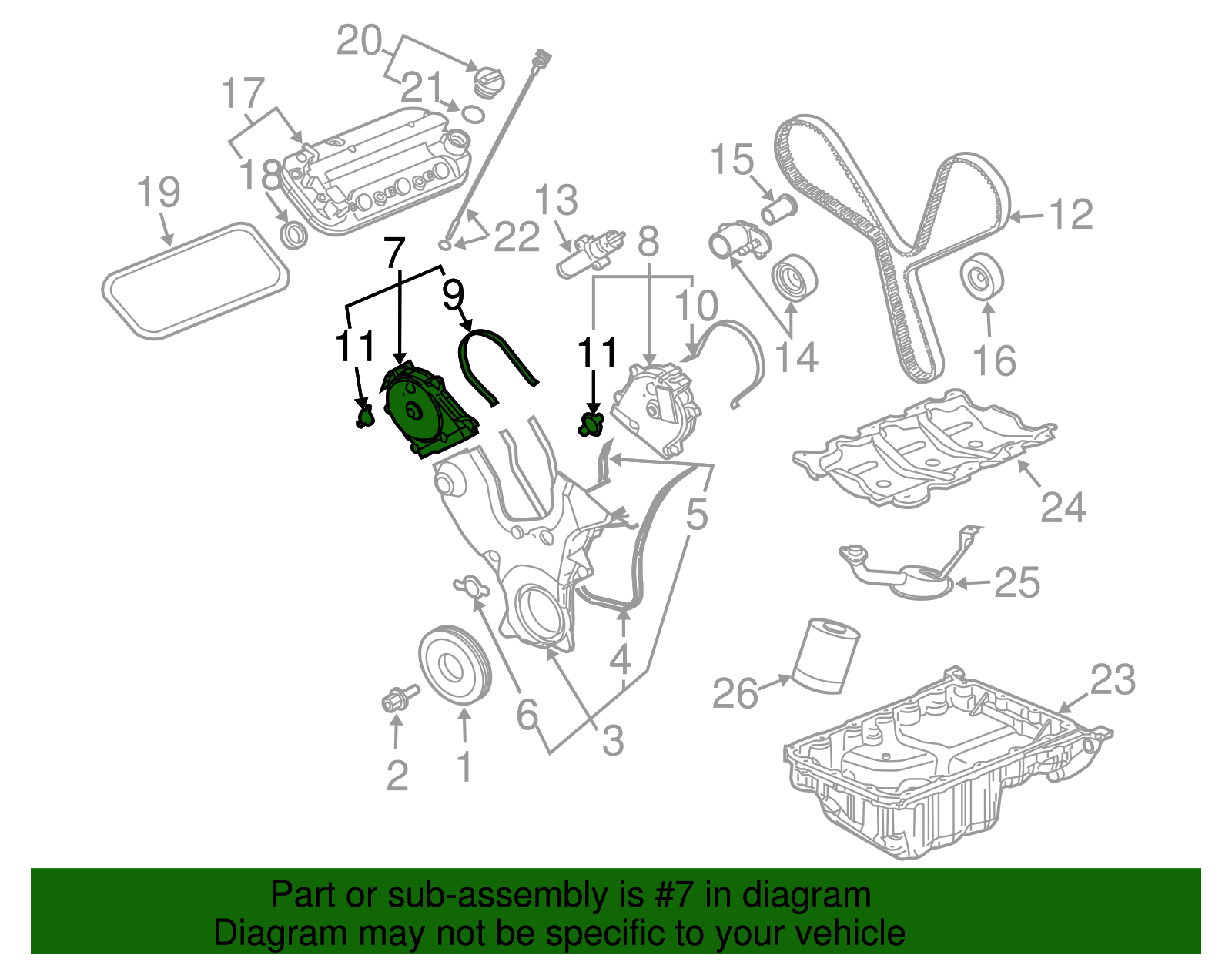 Cover Assembly-Tmg Belt Upper Front - GM (12581916)
