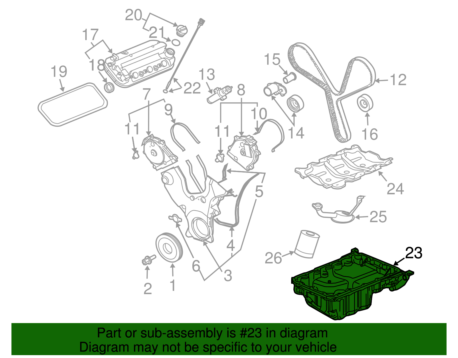 Pan Assembly-Oil - GM (12582338)