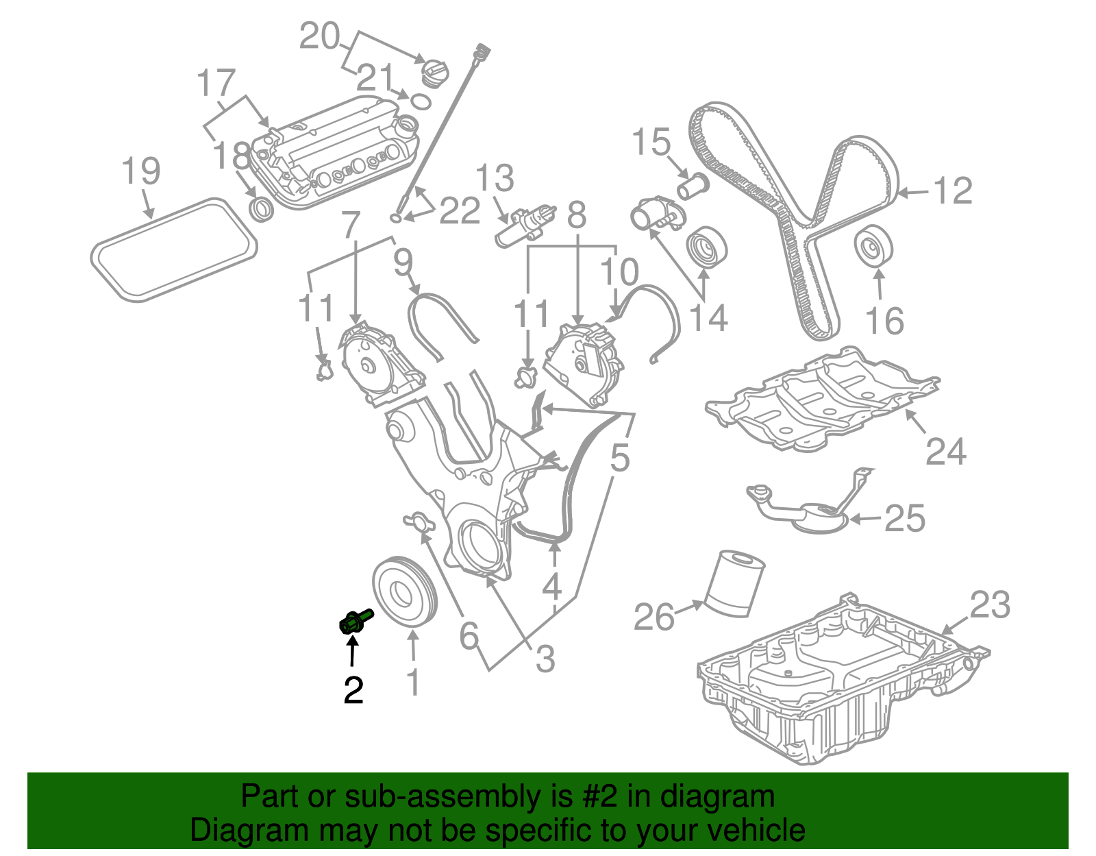 Bolt/Screw-Cr/Shf Balr - GM (12606928)