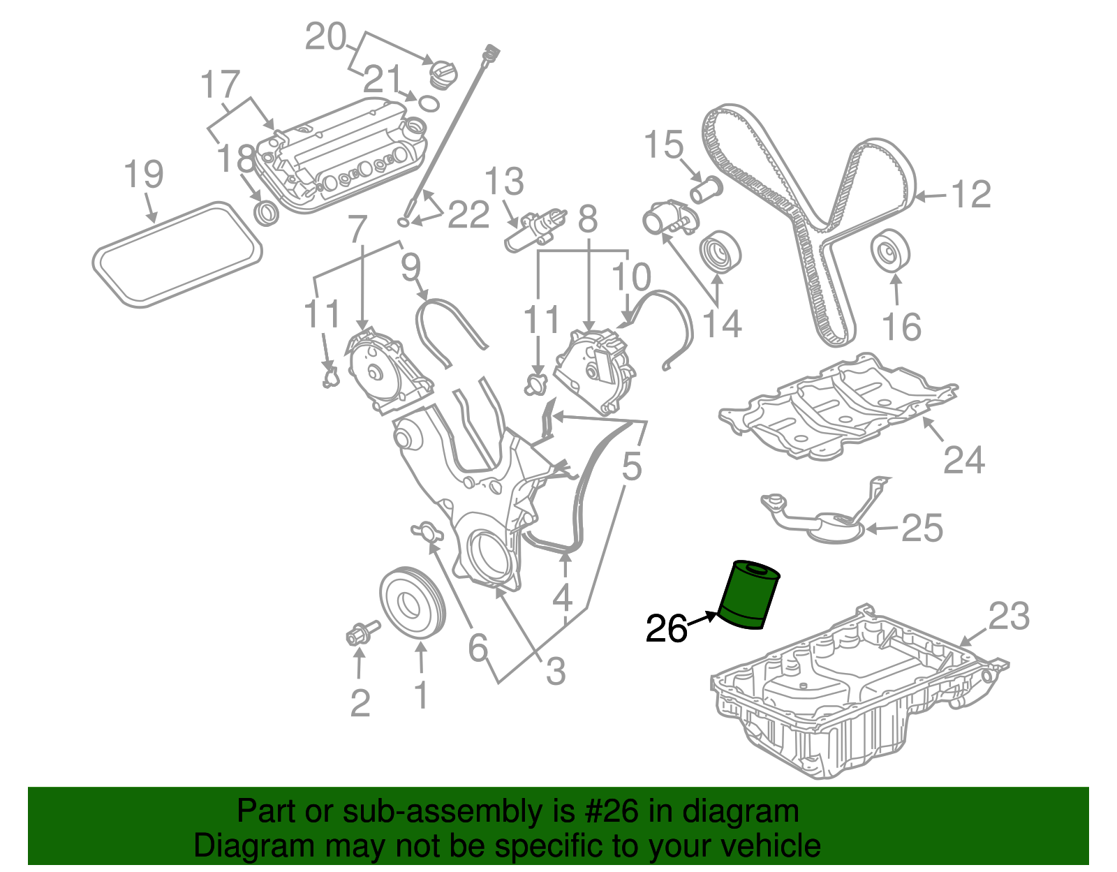 Oil Filter - GM (12582255)