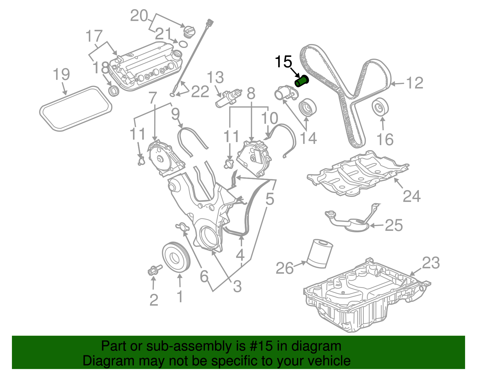 Bushing-Tmg Belt Tensr Bolt - GM (12581903)
