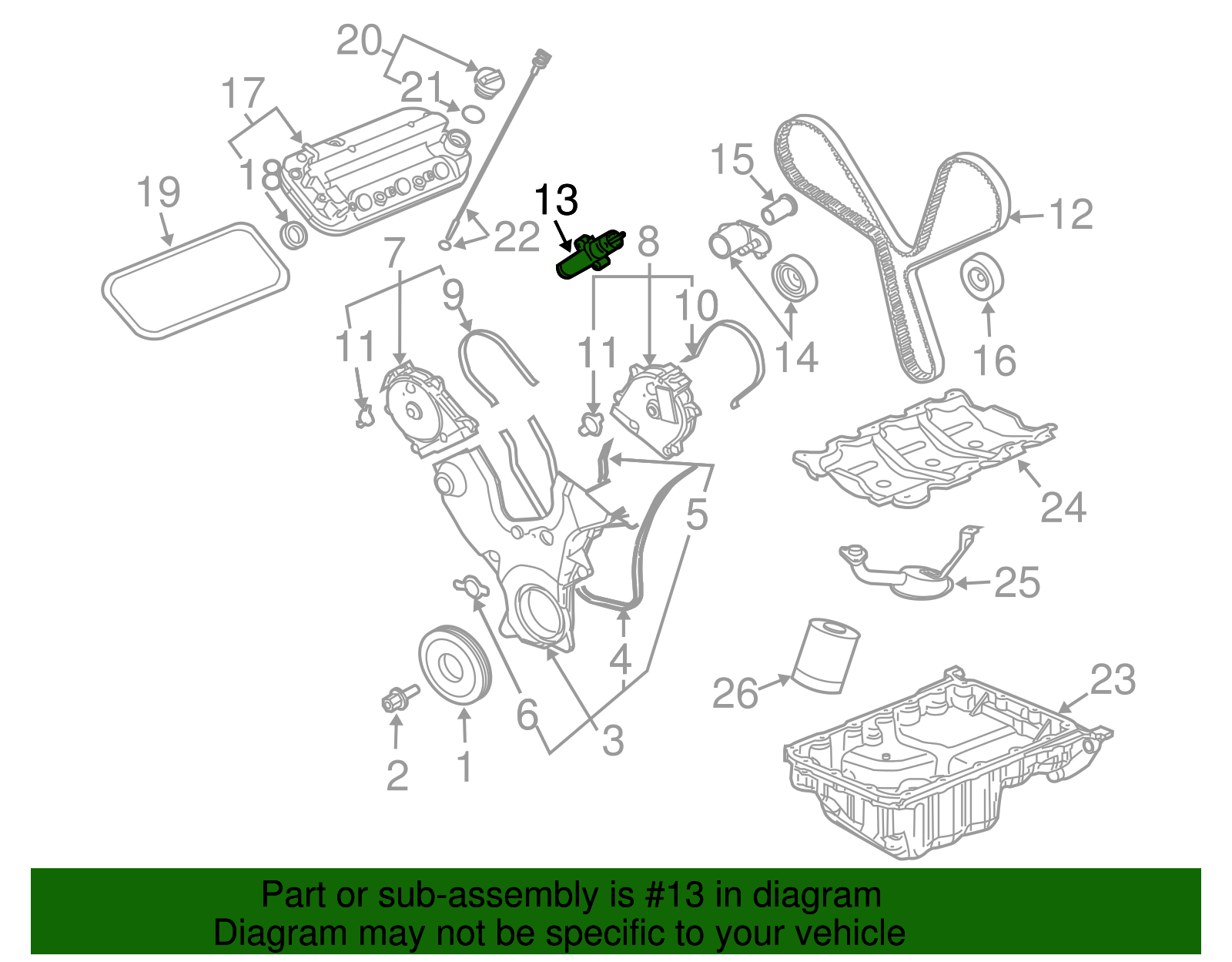 Tensioner Assembly-Tmg Belt - GM (12581902)