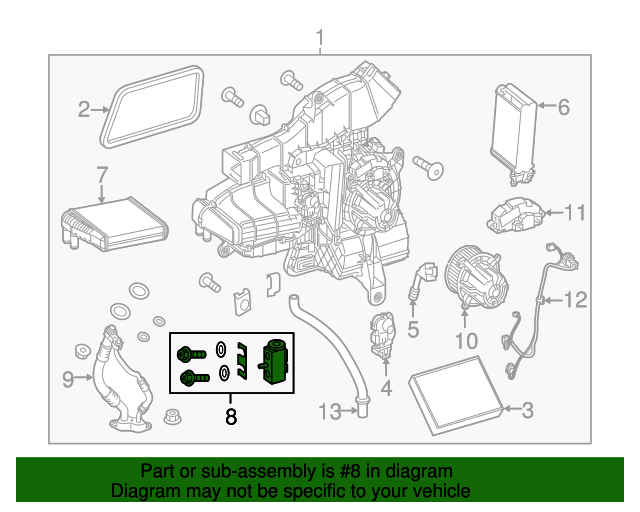 20162020 MercedesBenz Metris Expansion Valve 000835200064 MB OEM Parts