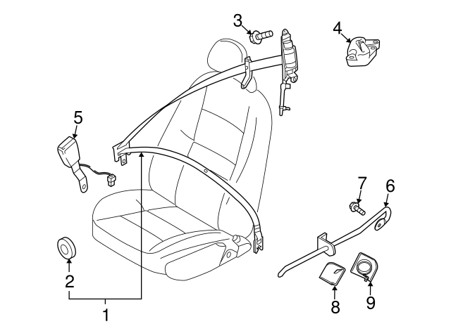 Robin 30633 2006-2013 Volvo C70 Guide - Passenger Side (RH) 30633363 | TascaParts.com