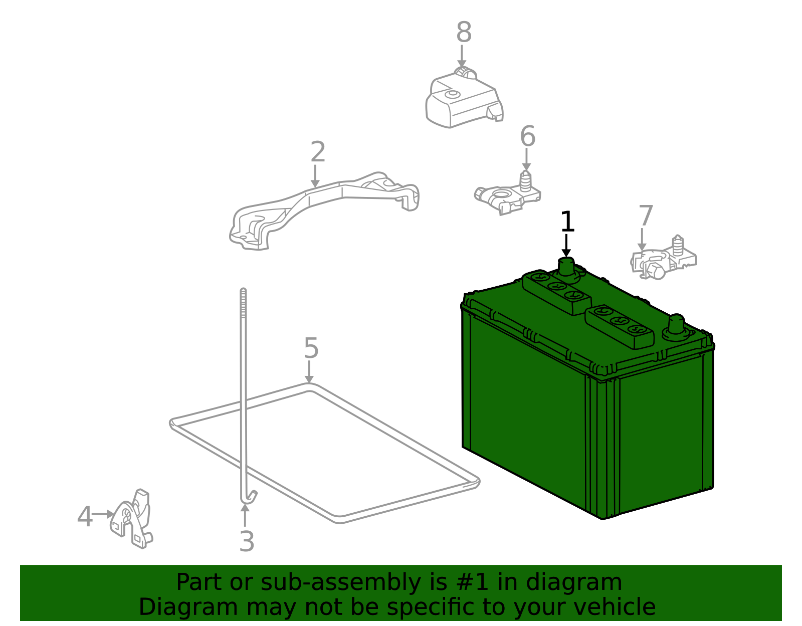 Vehicle Battery - Scion (28800-54020)
