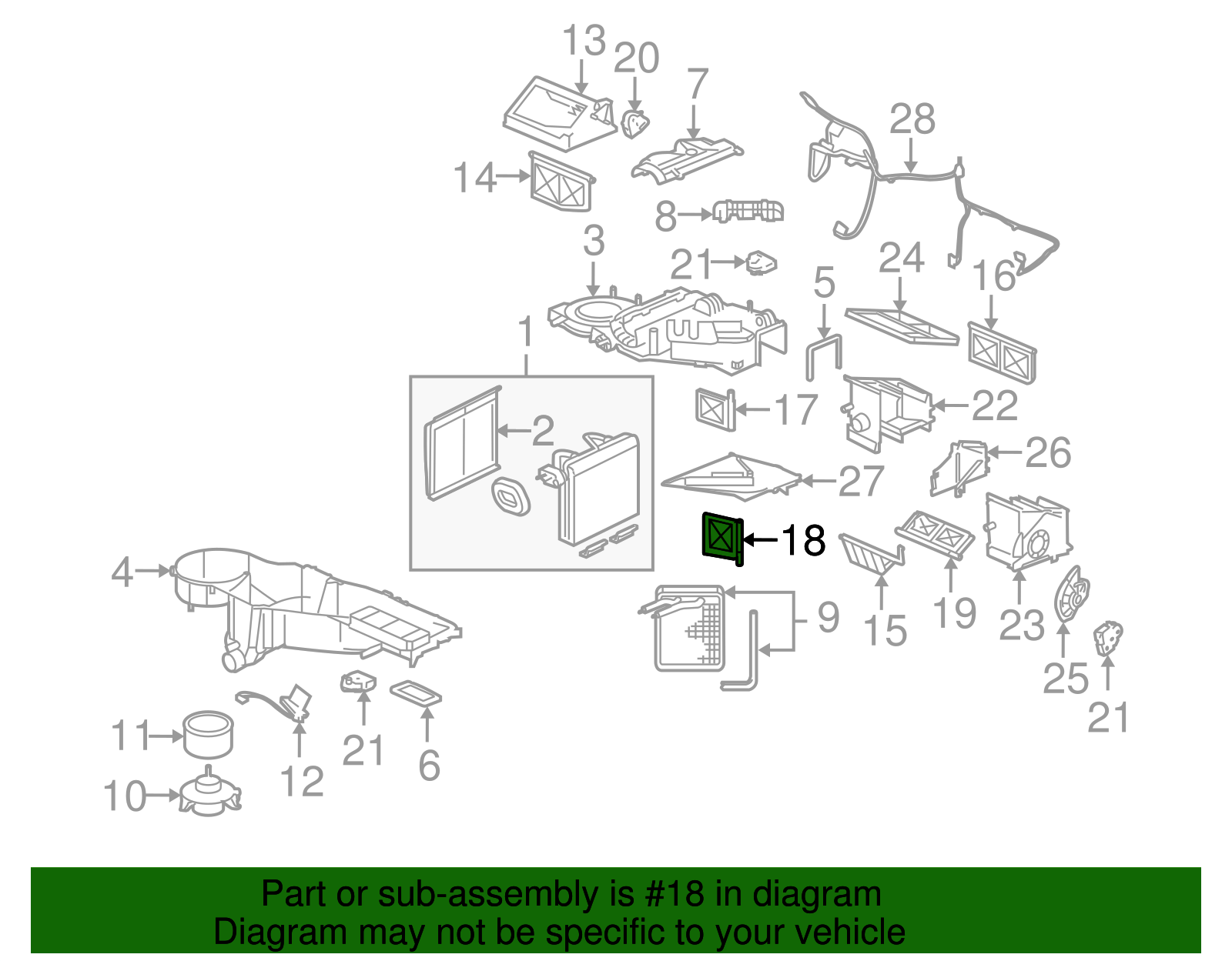 Heating and Air Conditioning Control Valve - GM (89022567)