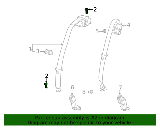 2020-2024 GM Outer Belt Assembly Bolt 11602853 | GM Parts Center