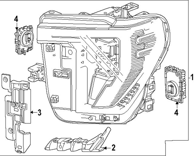 Genuine OEM GM Part - F Bracket 2024 GMC 85124398 - Parts 