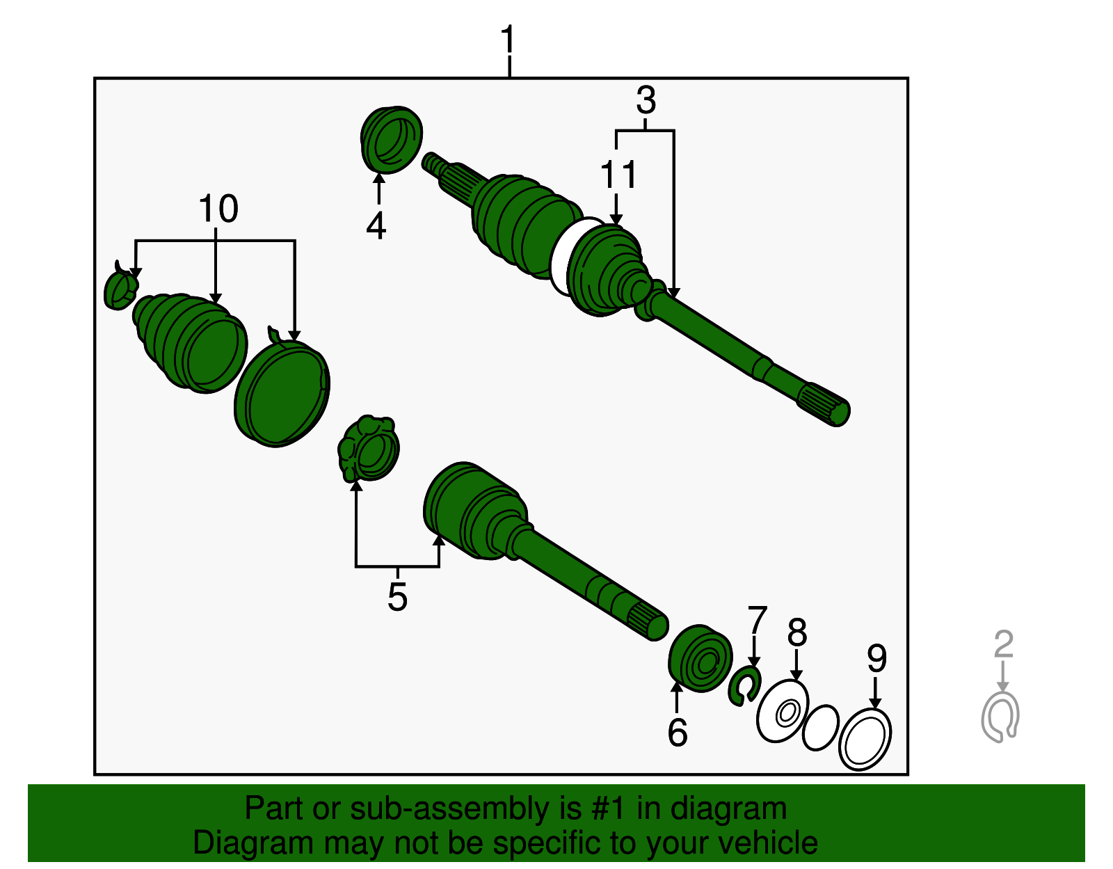 Axle Assembly - Toyota (43410-06060-84)