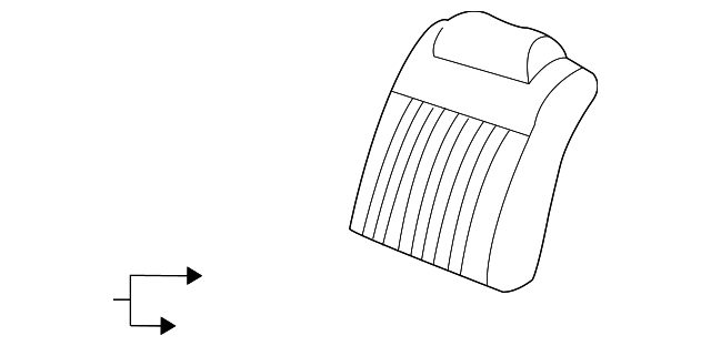 Cover Assembly, R/Seat Black Cushion                *Pewter - GM (88897196)