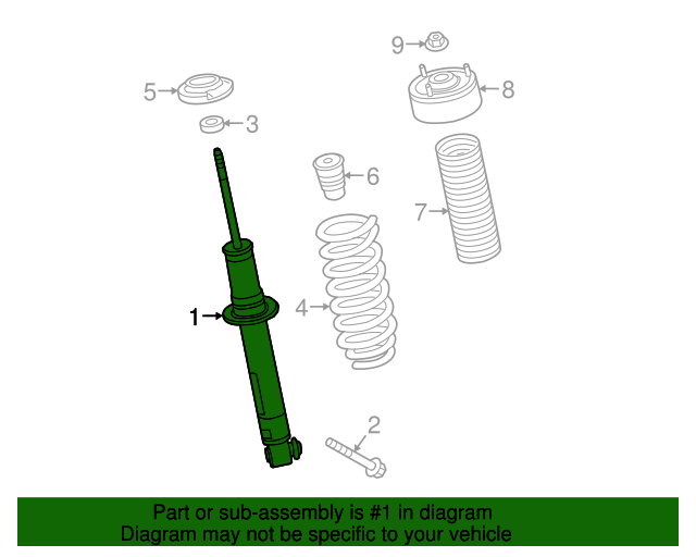 84239995 GM Rear Shock Absorber GM Parts Store