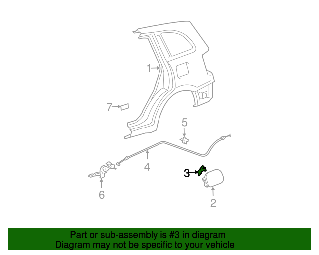 Fuel Door Spring Toyota (773600R010) Toyota Parts