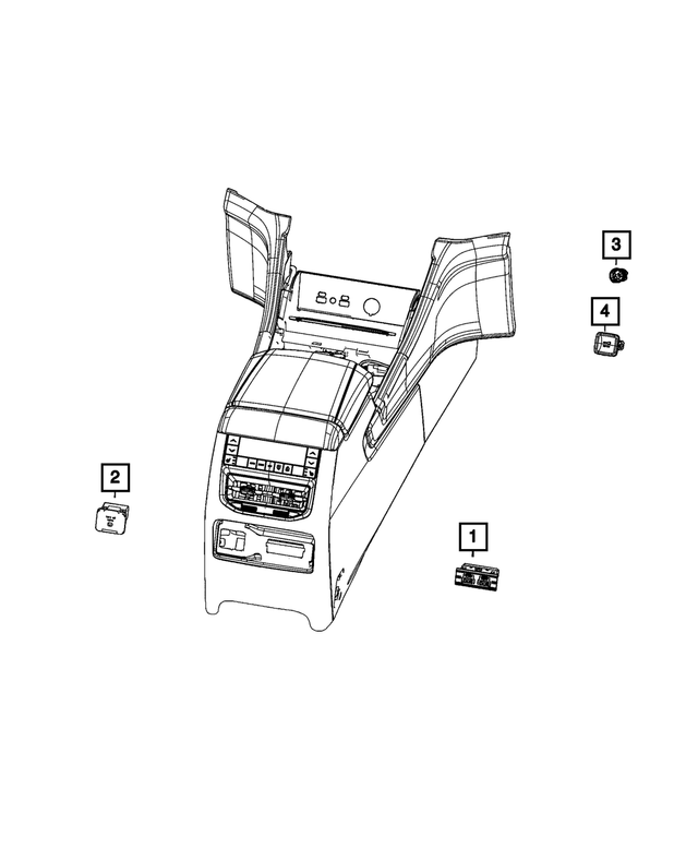 thumbnail image 2 of Genuine Mopar USB Charging Port Module – OEM 68229847AB / 35026685 For Chrysler 2 of 4