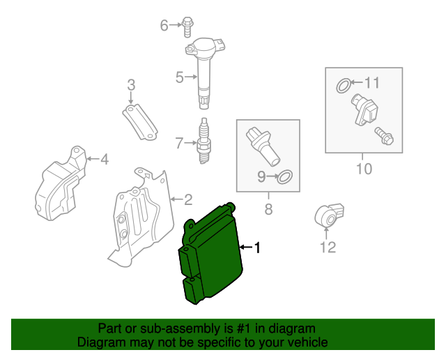 2021 Mitsubishi Outlander Sport Engine Control Module 1860D744 QuirkParts