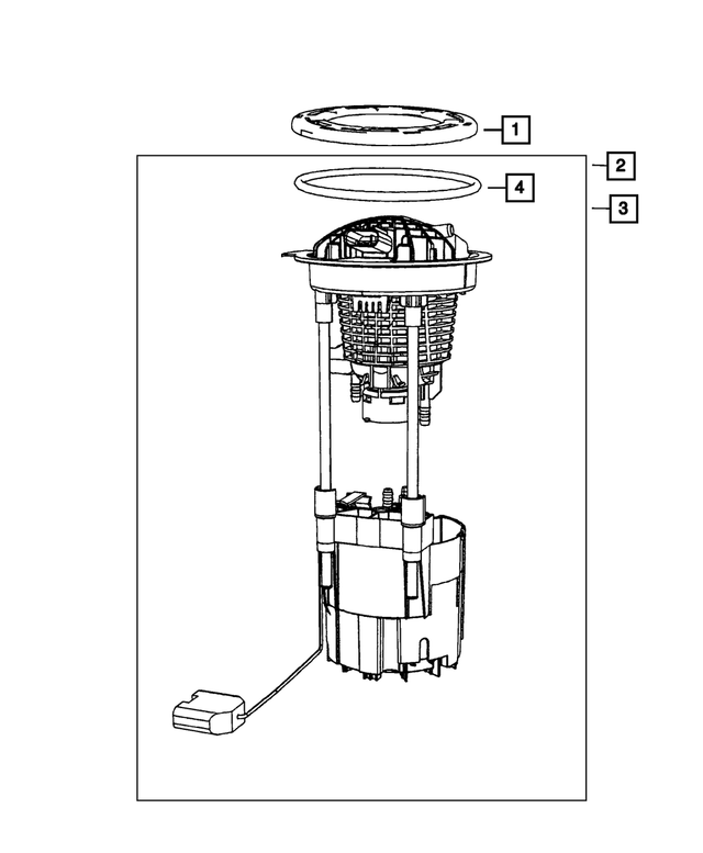 L Mopar 5145571AA Fuel Pump Module Assembly-VIN