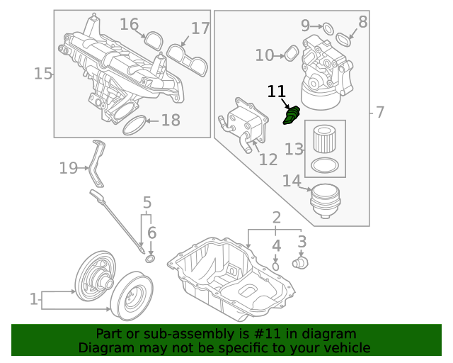 Genuine Oil Pressure Sensor for 20202023 Hyundai Part 947502M454