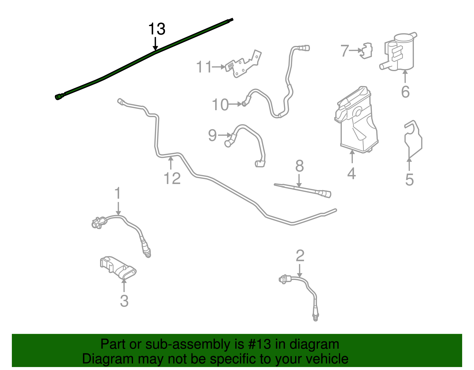 Evaporative Emission Pipe - GM (93357393)