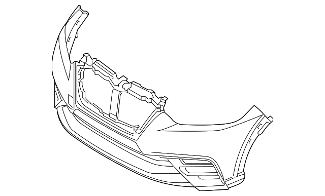 thumbnail image 2 of Front Bumper Cover Fascia For Nissan Kicks 2021-2023 - Primed Black Direct Replacement NI1000338 620225R00J 2 of 3