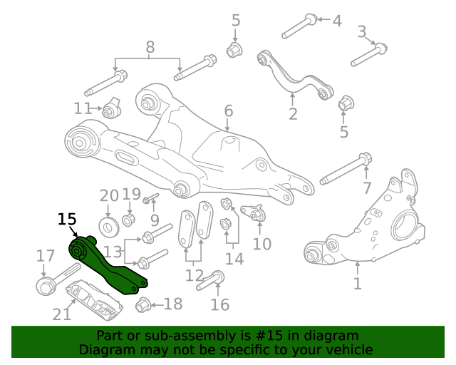 20202023 Land Rover Lateral Arm LR174238 Land Rover OEM Parts Online