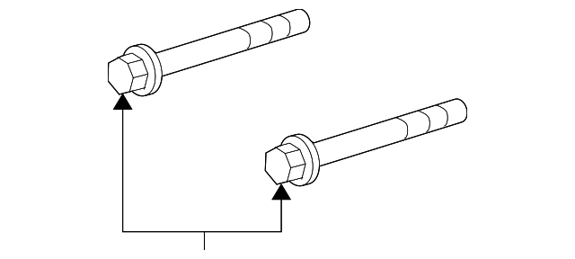 Alternator and Power Steering Pump Bracket Bolt - GM (11519214)