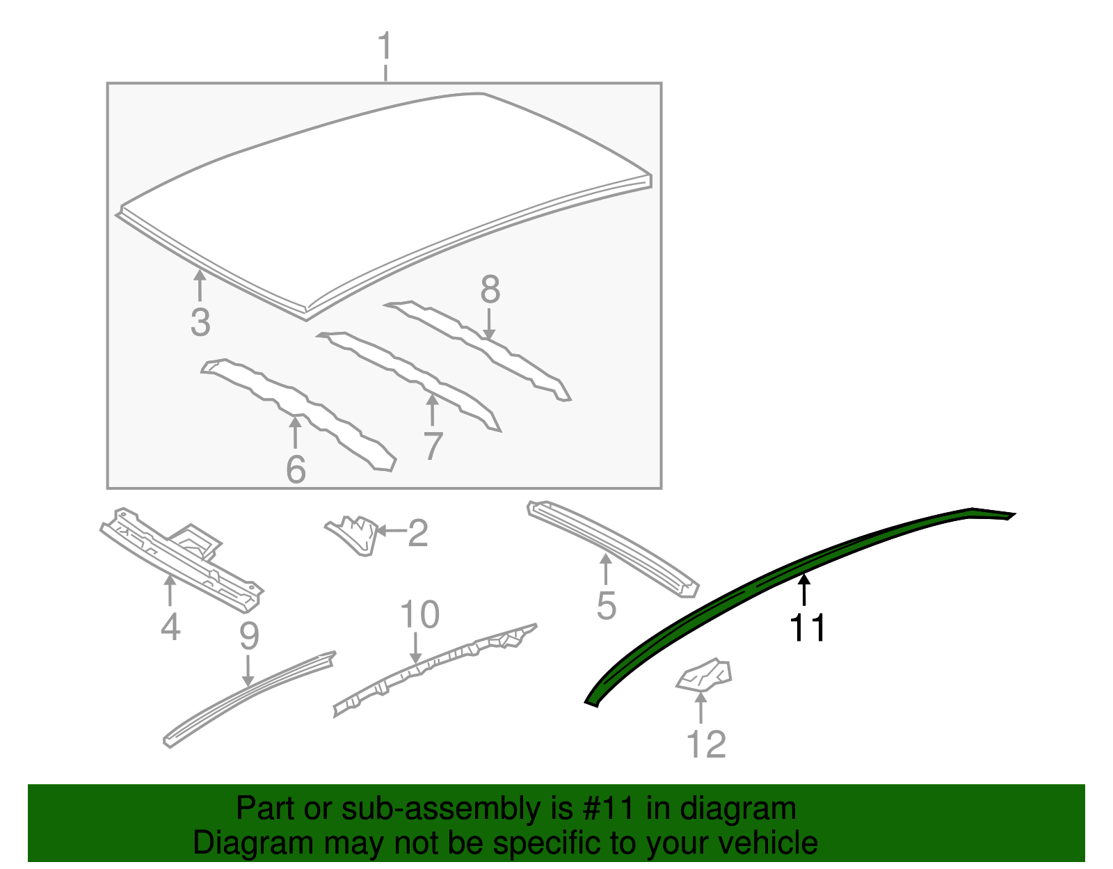 Toyota Yaris Dachleisten Set 2007-2011 - Wasserdichte Dichtungen