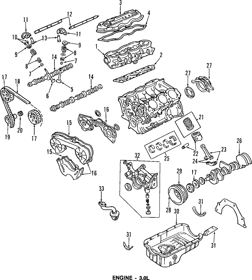 Bearings - Ford (XW7Z-6D309-LA)