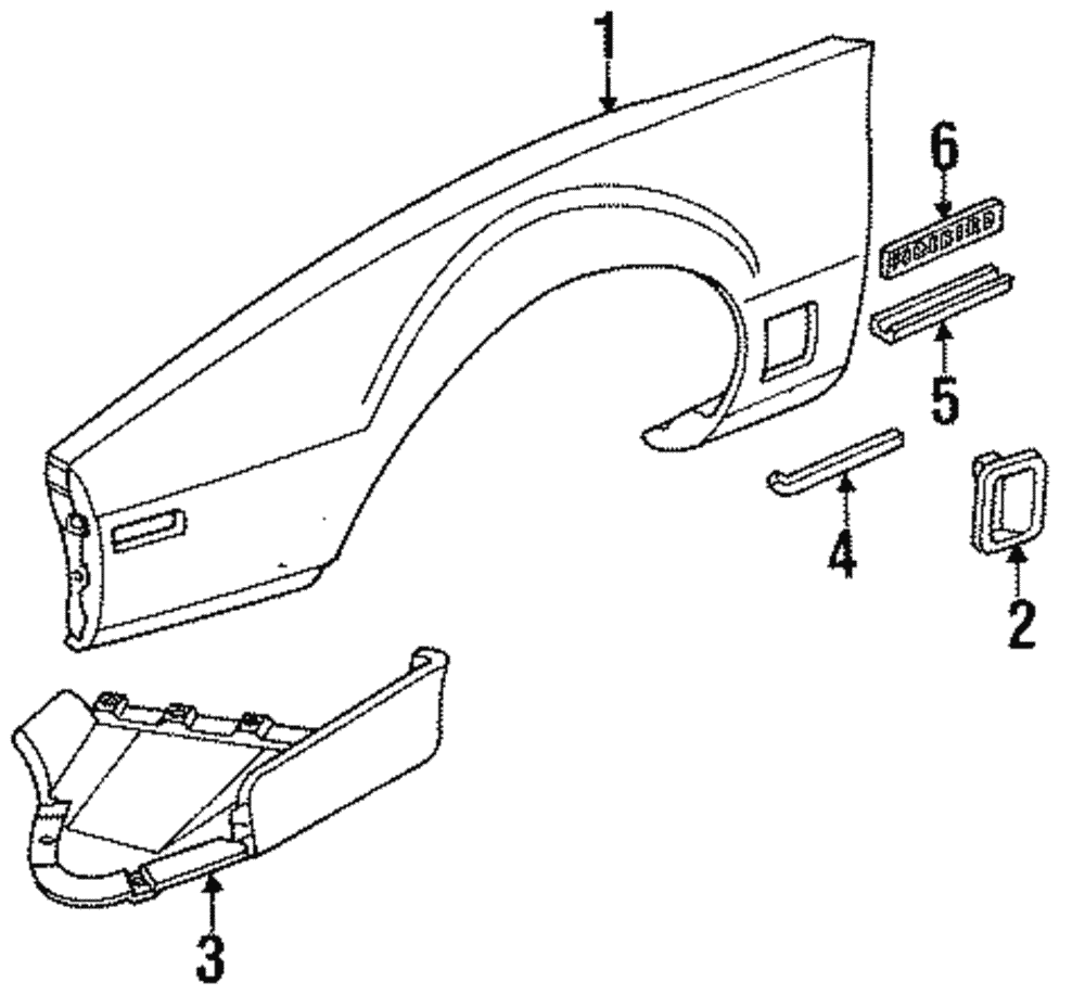 Molding, F/Fdr Side - GM (20357310)