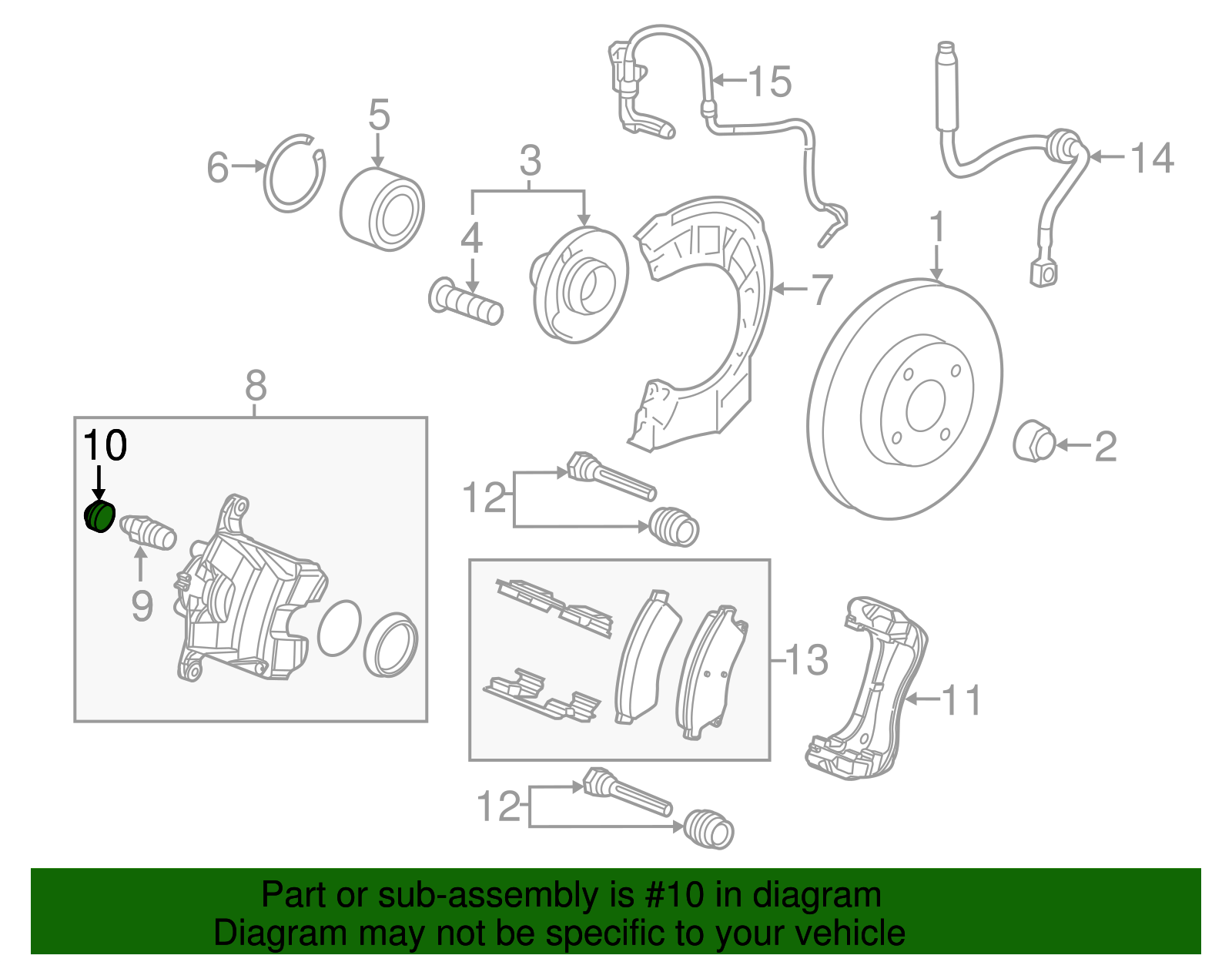 Brake Bleeder Screw Cap - GM (93172177)