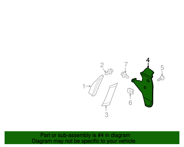 8L8Z16A550B Mud Guard 20082012 Ford OEM Ford Parts Outlet