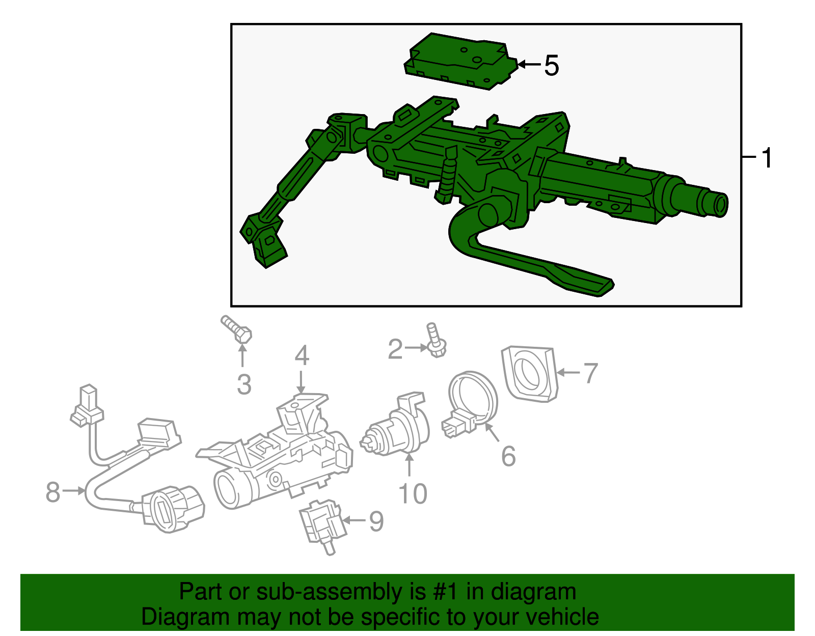 Steering Column 3QF-419-512-B