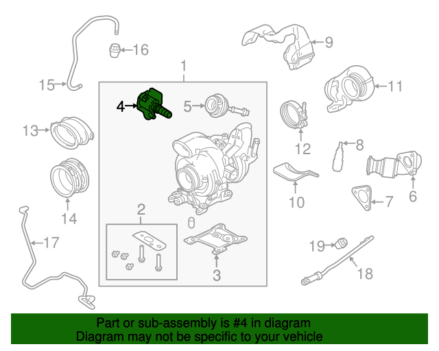 20112015 Ford Turbocharger Wastegate Actuator BC3Z6F089A Koeppel Ford