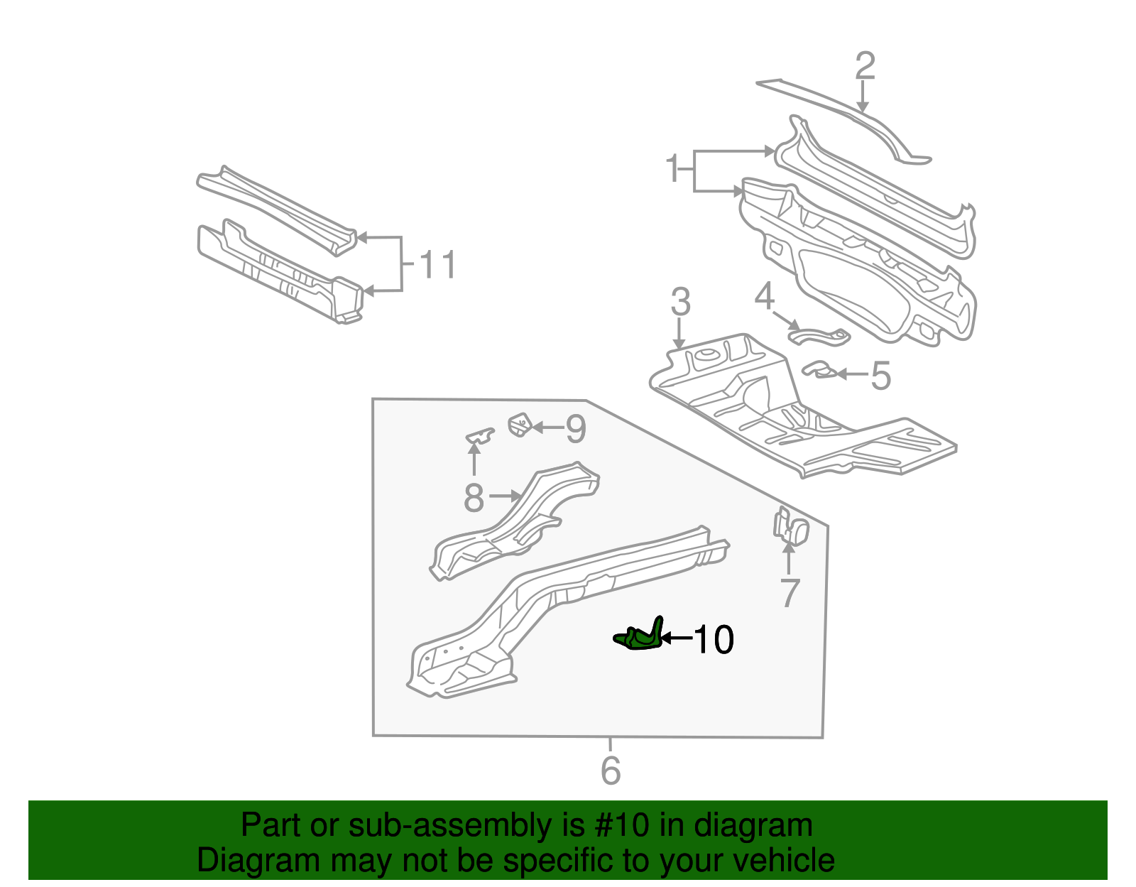 Rear Driver Side Spring Seat - GM (25710009)