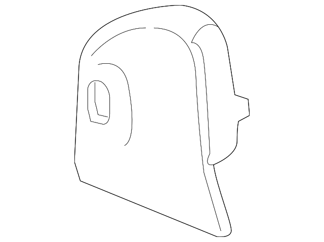 Cocoa Rear Passenger Side Seat Recliner Outer Finish Cover - GM (84359312)
