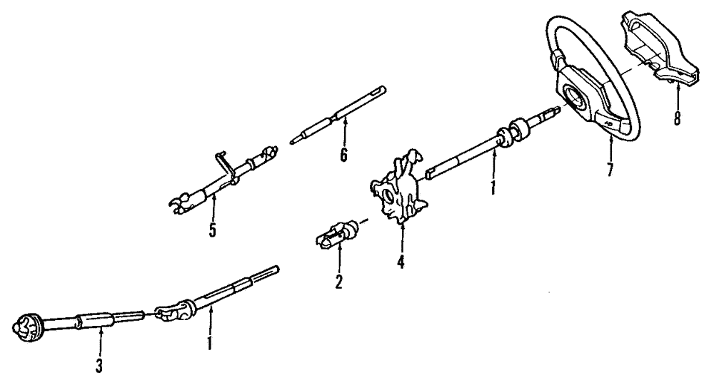 Intermediate Shaft - Ford (YW7Z-3B676-AA)