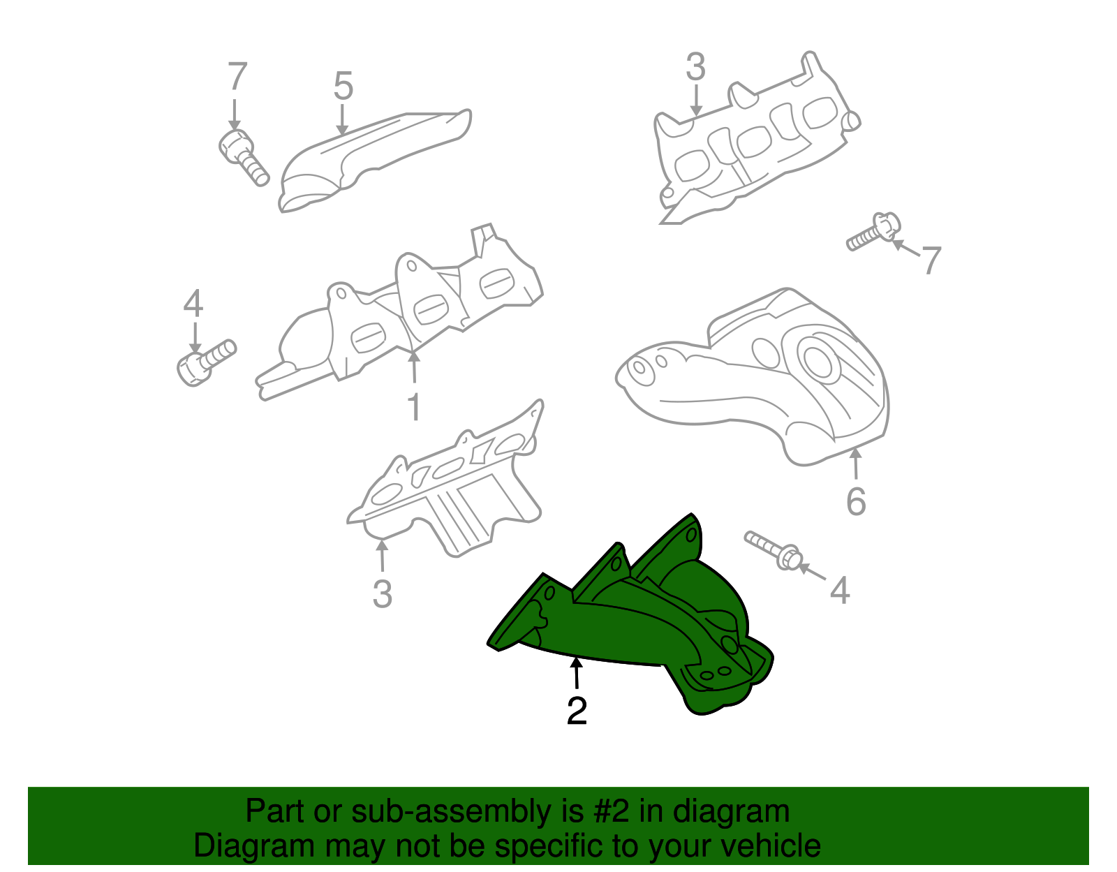 Exhaust Manifold - GM (12571100)