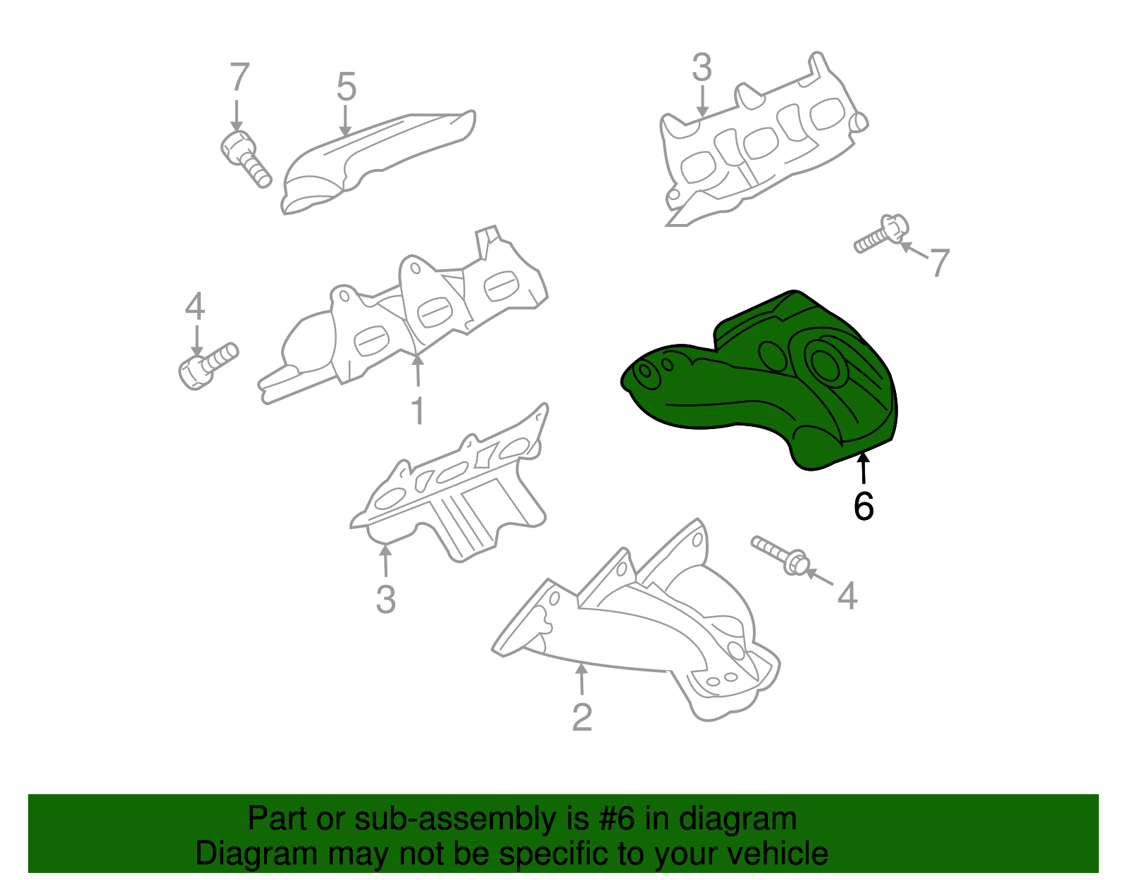 Exhaust Manifold Heat Shield - GM (12572879)