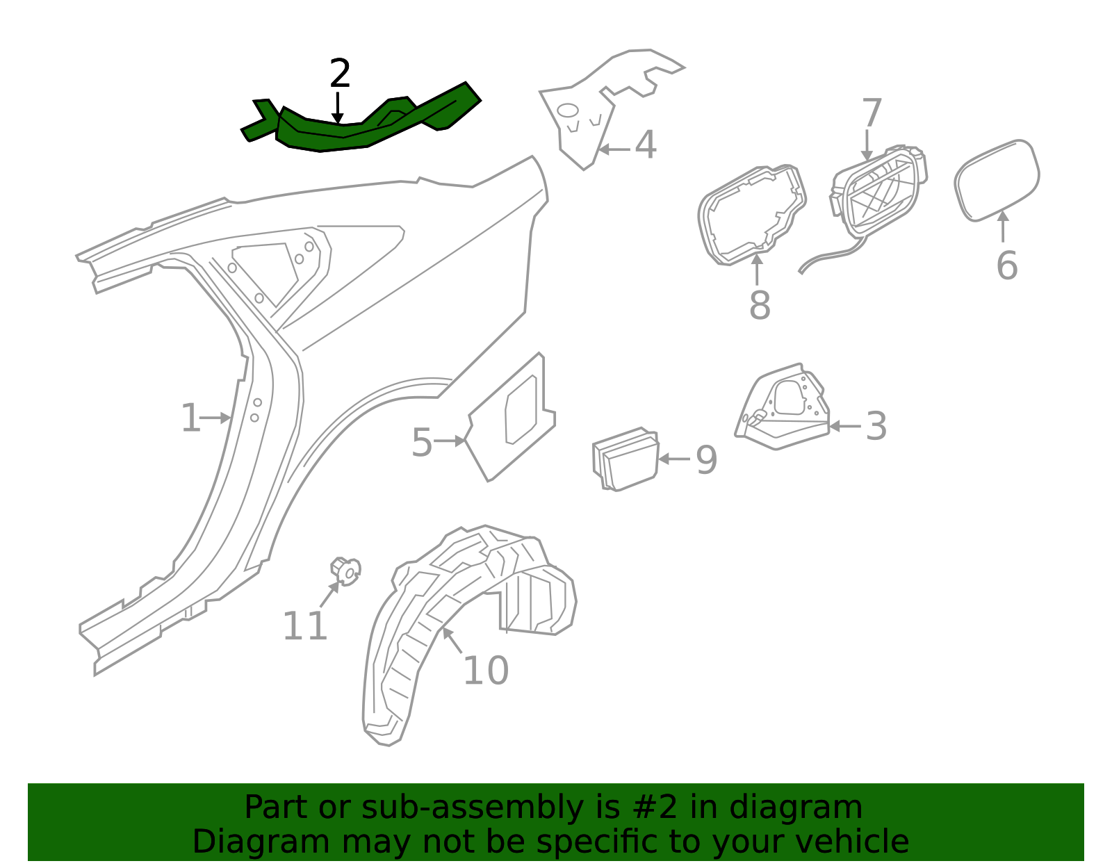 31440329 - High-Quality Gutter for 2017-2025 Volvo S90 | AutoNation Parts