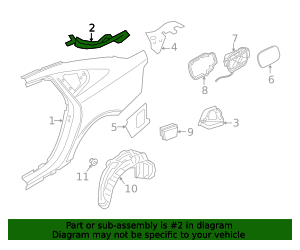 31440329 - High-Quality Gutter for 2017-2025 Volvo S90 | AutoNation Parts