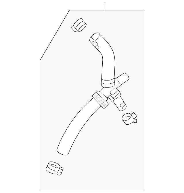 20202024 GM Thermostat Bypass Hose 12702515 GM