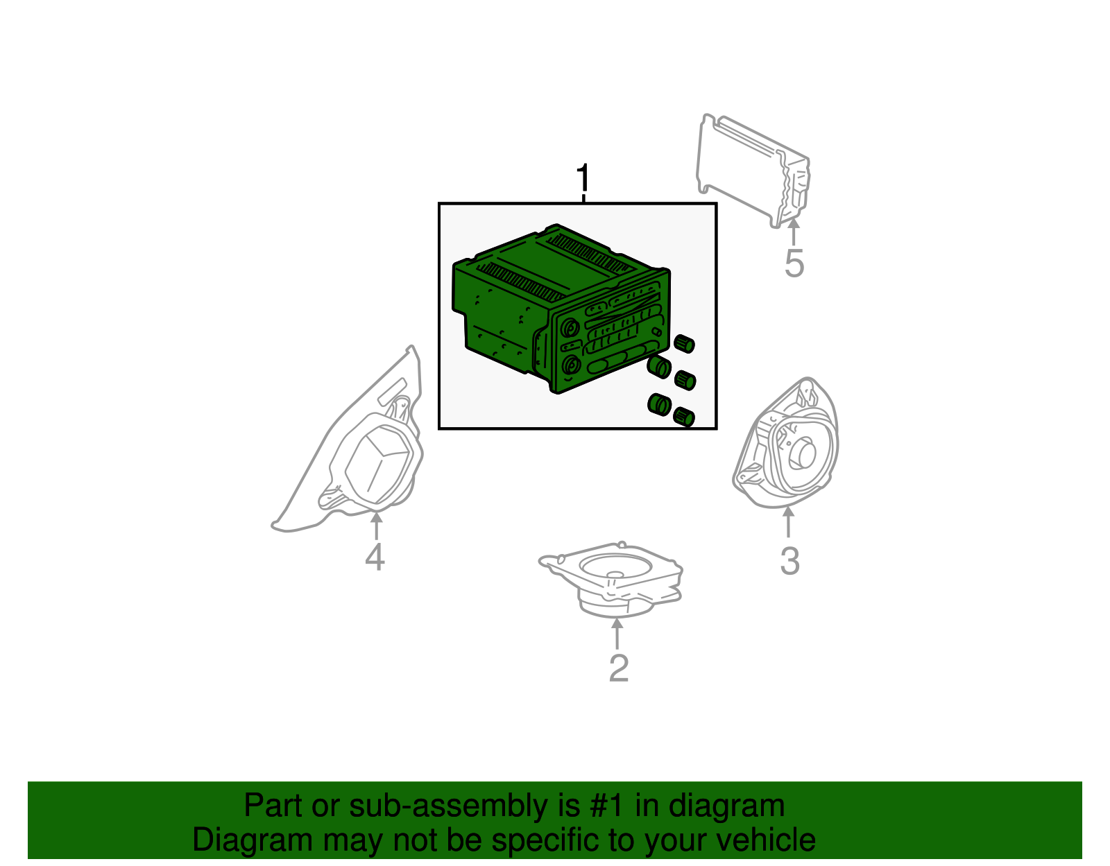 Radio Control Unit - GM (10356164)