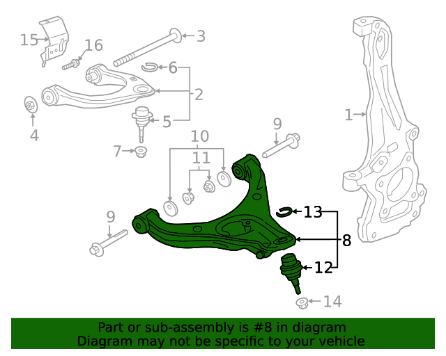 KB3Z3079A Lower Control Arm 2019 2020 Ford Ranger Livermore