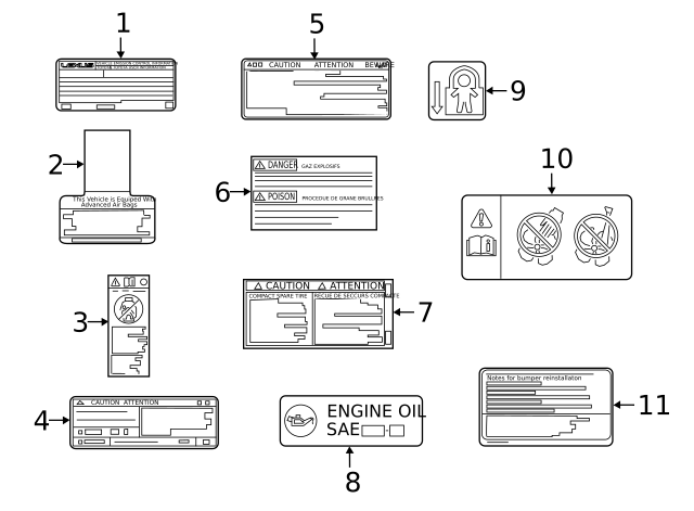 88723-06130 - AC Label 2019-2024 Lexus | Longo Lexus Parts