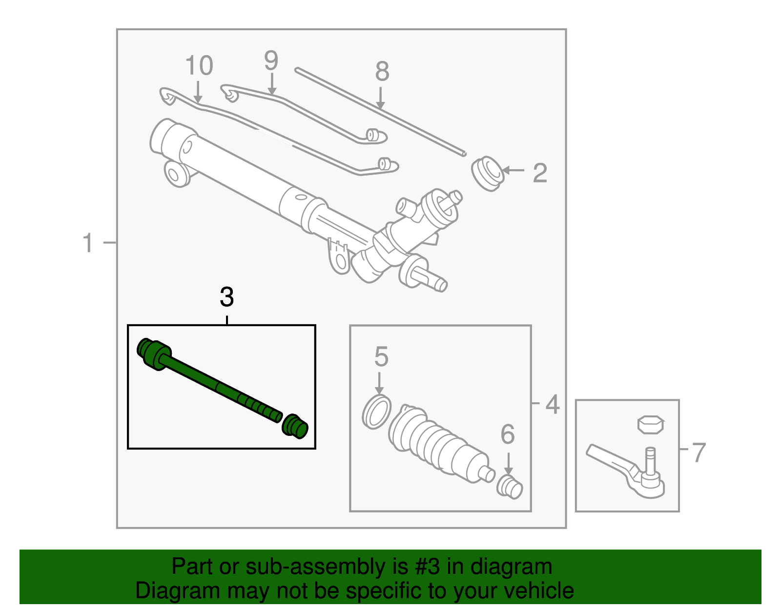 Rod Kit, Strg Lnkg Inner Tie - GM (88967176)