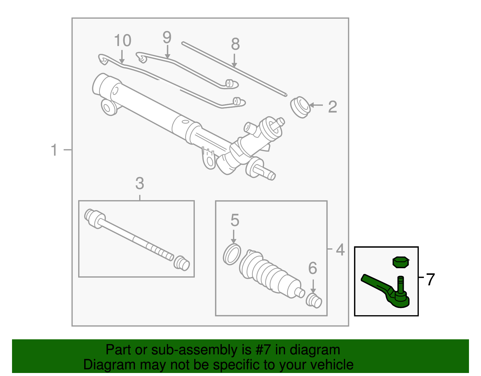 Steering Linkage Outer Tie Rod Kit - GM (88967177)