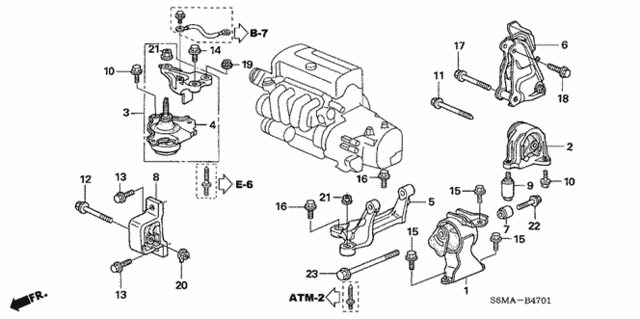 1996-2006 Acura Bolt, Flange (12X38) 90190-S04-000 | Acura Parts World | Acura Rsx Engine Diagram | | Acura Parts World