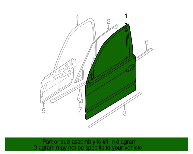 Genuine BMW 41-51-8-216-818 | Door Shell | FREE Shipping on Most Orders ...