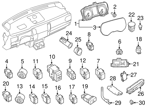 Switches for 2017 Nissan Titan XD | Nissan Parts USA