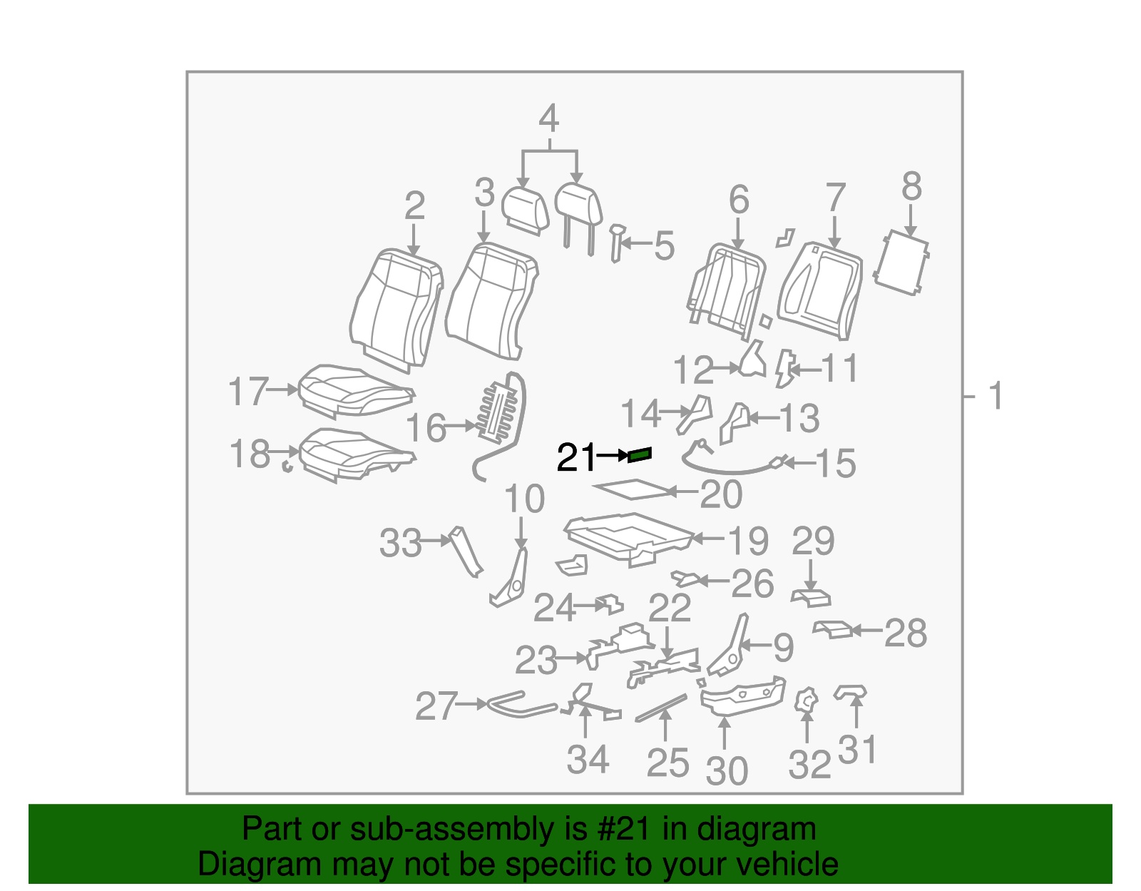 Seat Cushion Spring - GM (15692668)